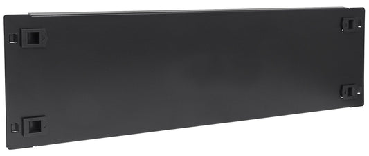 Pannello Cieco Toolless a Clip per Armadi Rack 19" 3U Nero