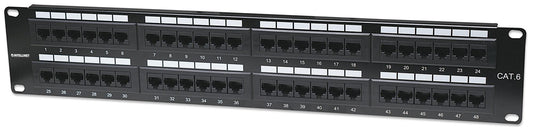Pannello Patch UTP 48 posti RJ45 cat. 6