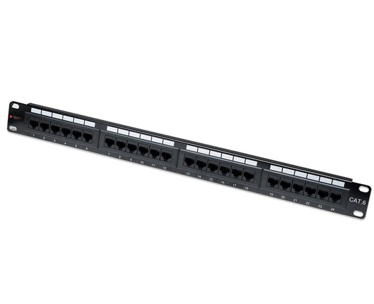 Pannello Patch UTP 24 Posti RJ45 Cat.6 Techly