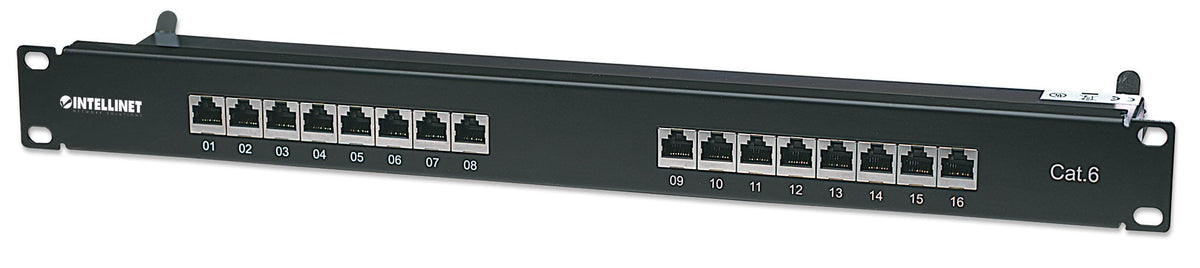 Pannello patch STP 16 posti RJ45 cat. 6