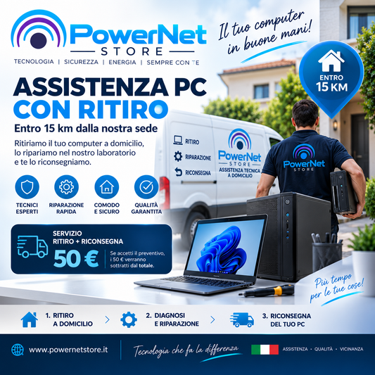 Assistenza con Ritiro - Computer entro 15 km