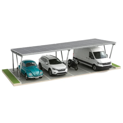Pensilina fotovoltaica Synerga VICA GPV-105-04 per 4 veicoli 2x2