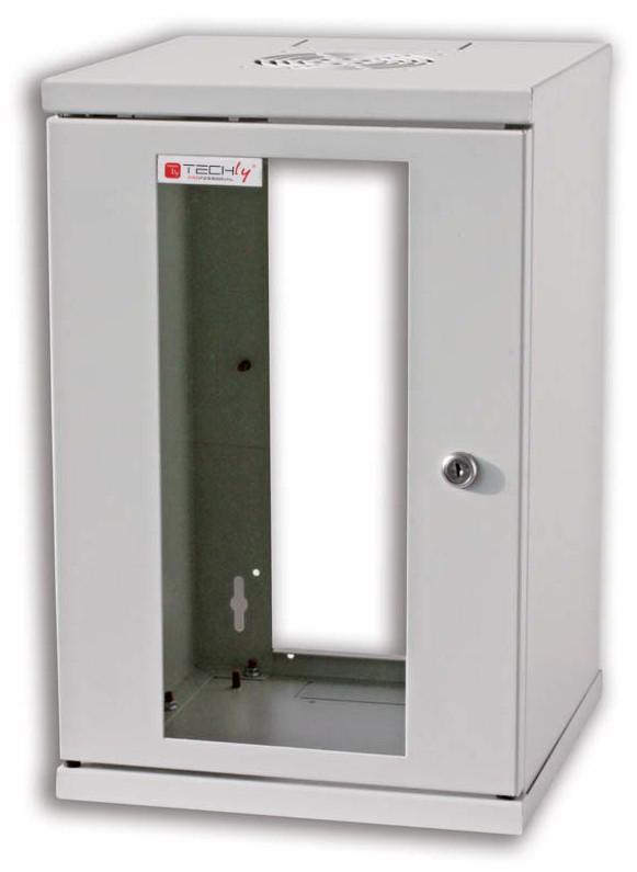 Armadio Rack 10" a muro 9 unità Grigio prof. 300 mm