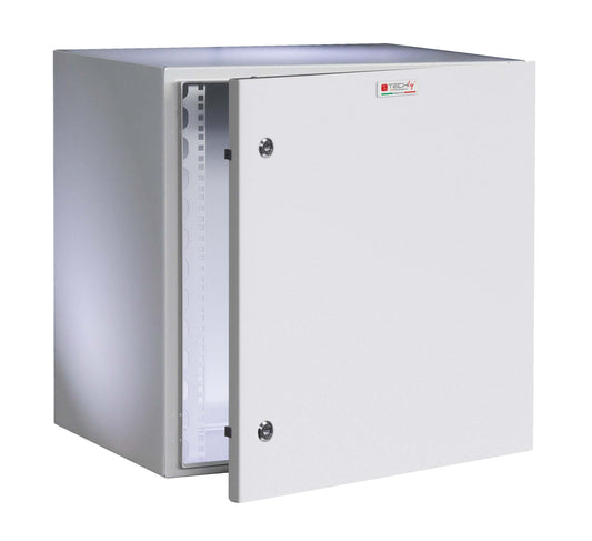 Armadio Rack 19" a muro 13U grigio IP65 porta cieca prof. 400 mm