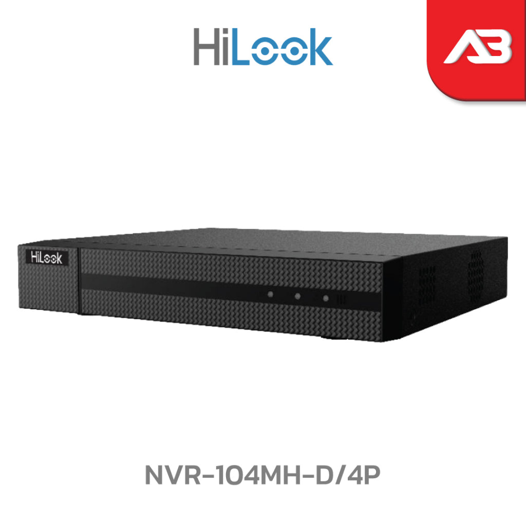 HiLook NVR-104MH-D/4P(D) registratore IP 4 canali PoE