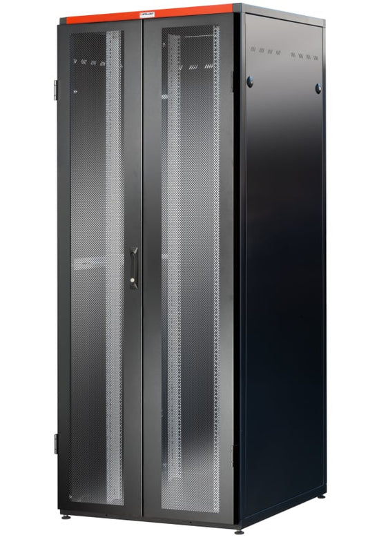 Armadio Rack NextGen 19" 800x800 42U Doppia Porta Grigliata Nero INTELLINET