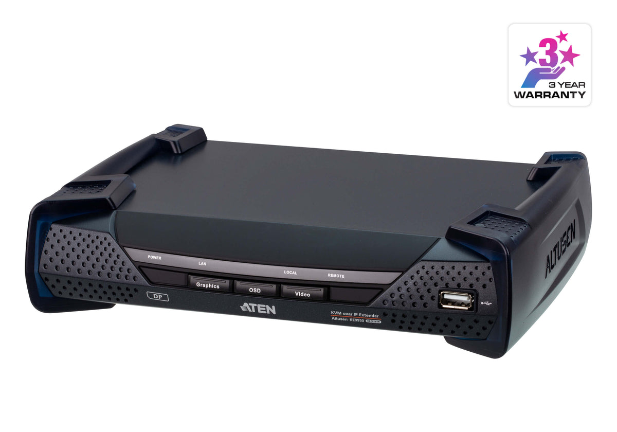 Ricevitore KVM over IP 4K DisplayPort Display Singolo, KE9950R
