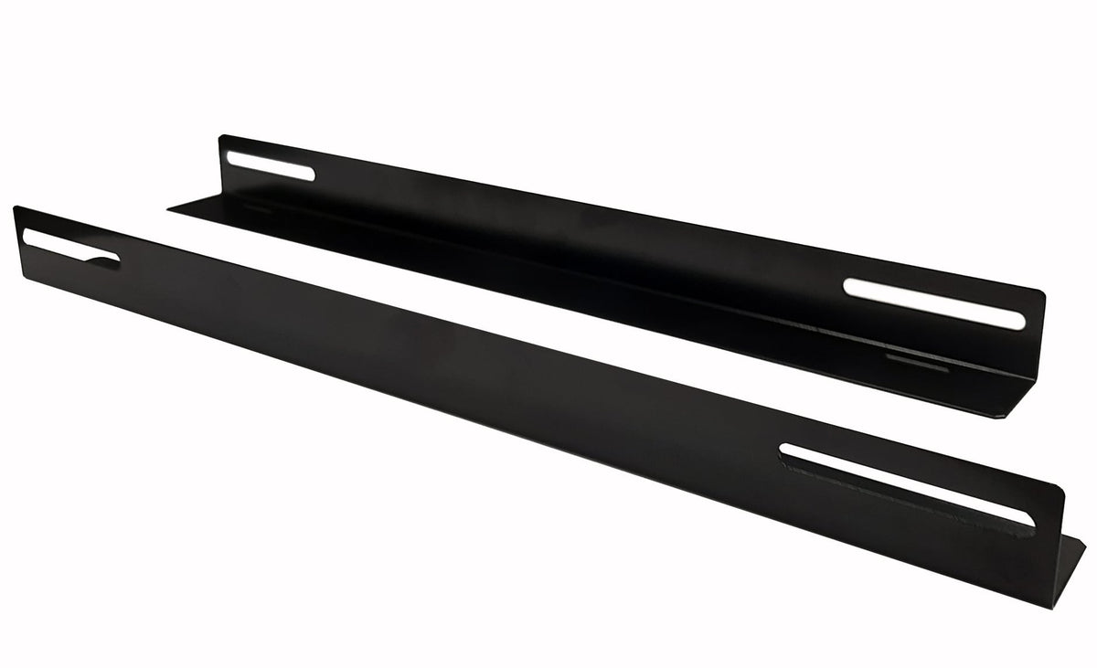 Coppia staffe a L Laterale per Rack 19" a Muro Prof. 600mm Nero