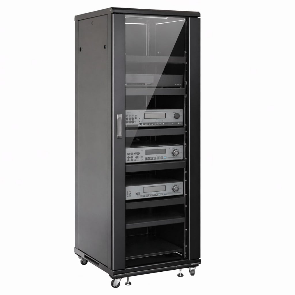 Armadio Rack 19" 600x600 36U per Audio Video Nero