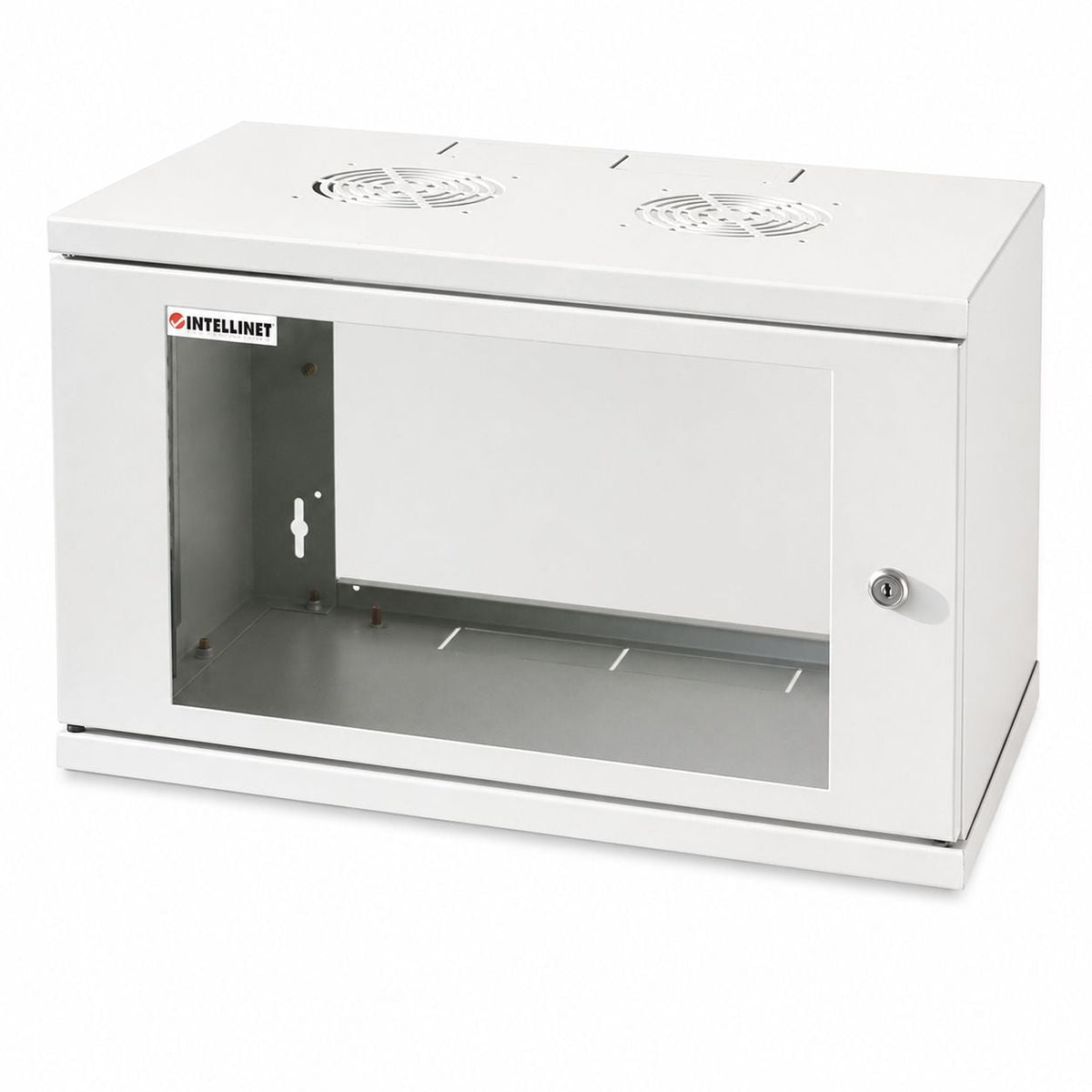 Armadio Rack 19" a muro 6 unità prof. 320 Grigio Assemblato