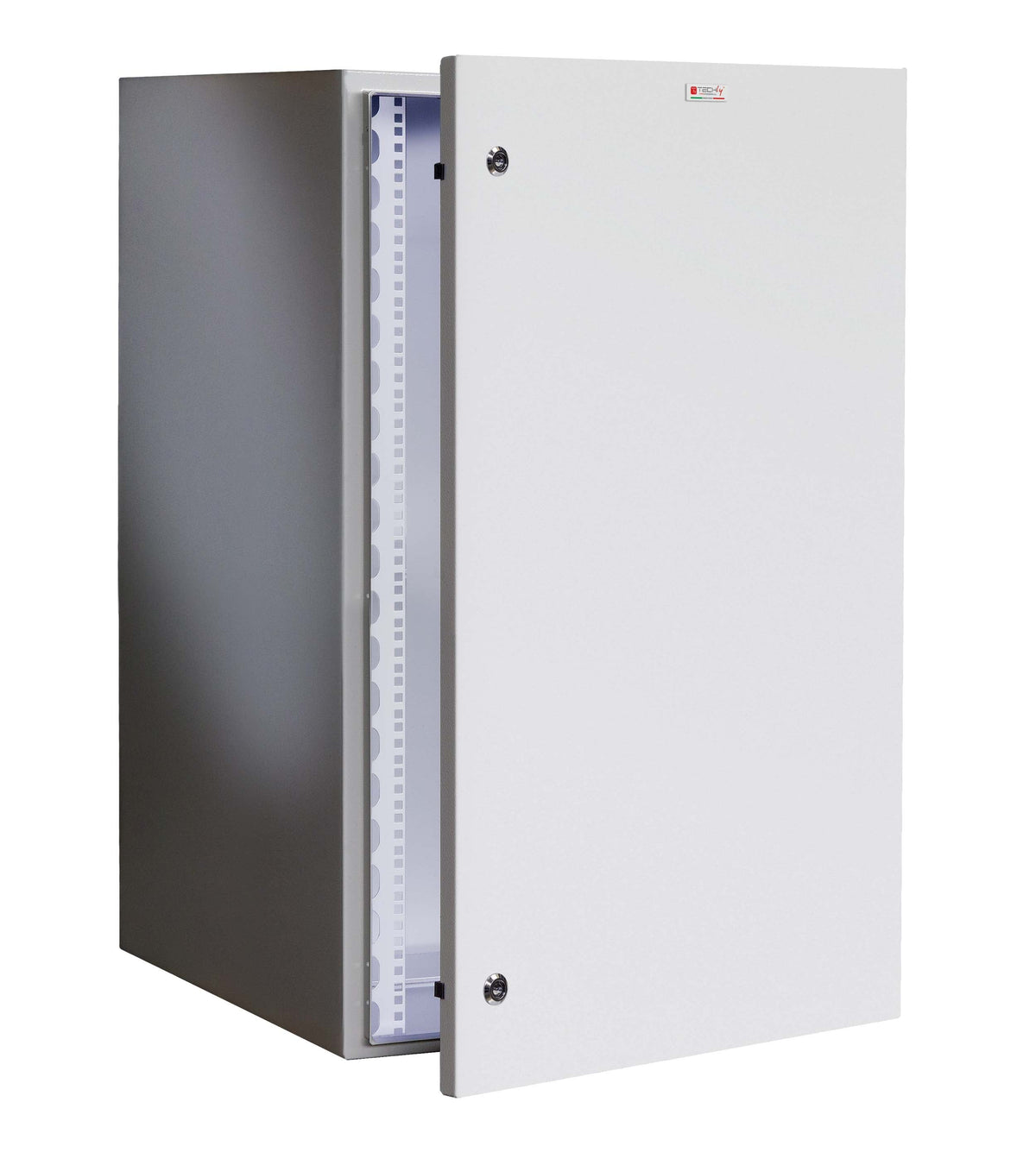 Armadio Rack 19" a muro 17U grigio IP65 porta cieca prof. 600 mm