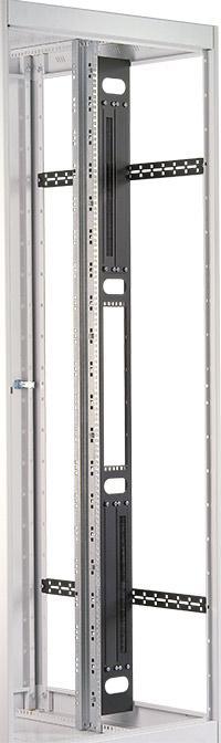 Coppia Canala Discesa Cavi con 6 slot 19" 42U Grigio