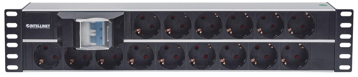 Multipresa 15 Posti da Rack 19" 2U con Spina Schuko Angolata 2U
