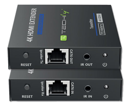 Extender HDMI 4K@60Hz 18Gbps HDR10 su cavo Cat.6/6A/7 fino 70 metri zero latenza