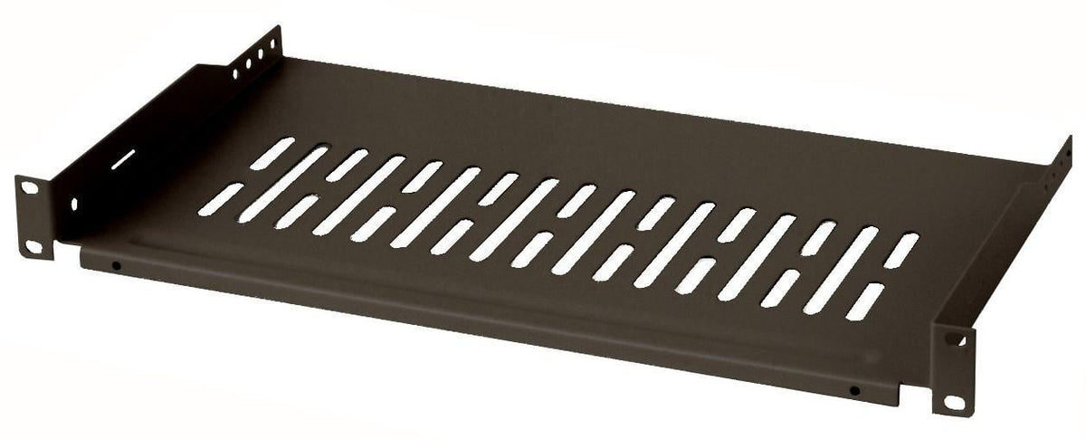 Mensola per Rack 19" 255 mm 1U Fissaggio su 2 punti Nero