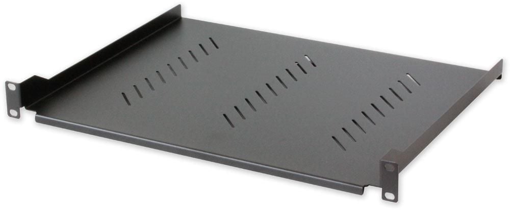 Mensola per Rack 19'' 350 mm 1U Nera 2 punti