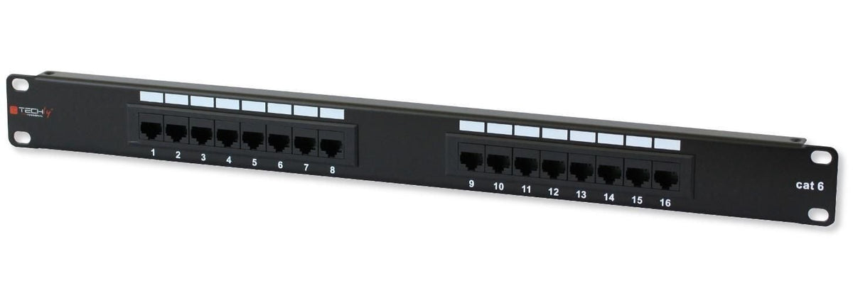 Pannello Patch UTP 16 Posti RJ45 Cat.6 Techly