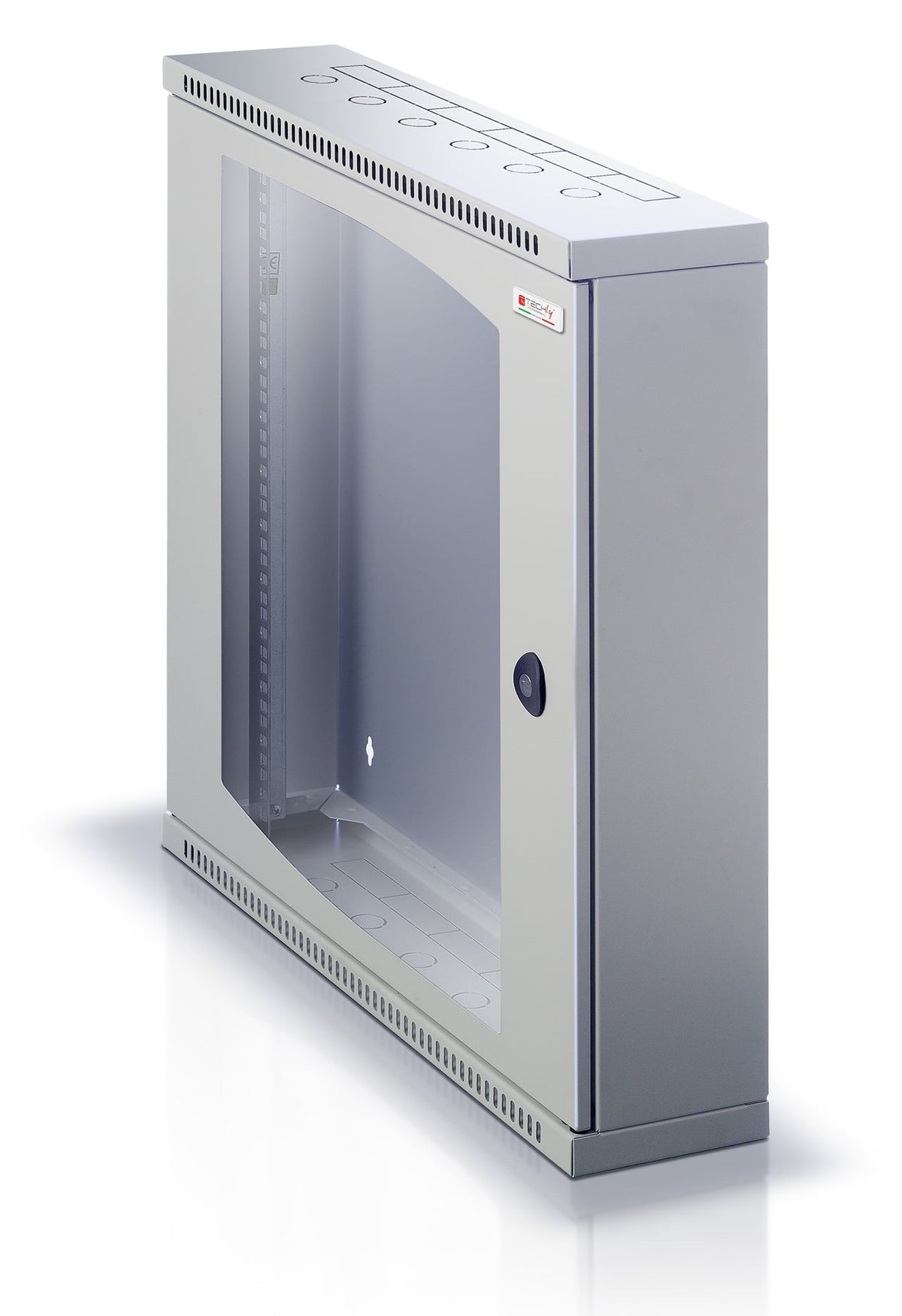 Armadio Rack 19" Flat a muro p.30cm 6 unità sezione unica Grigio