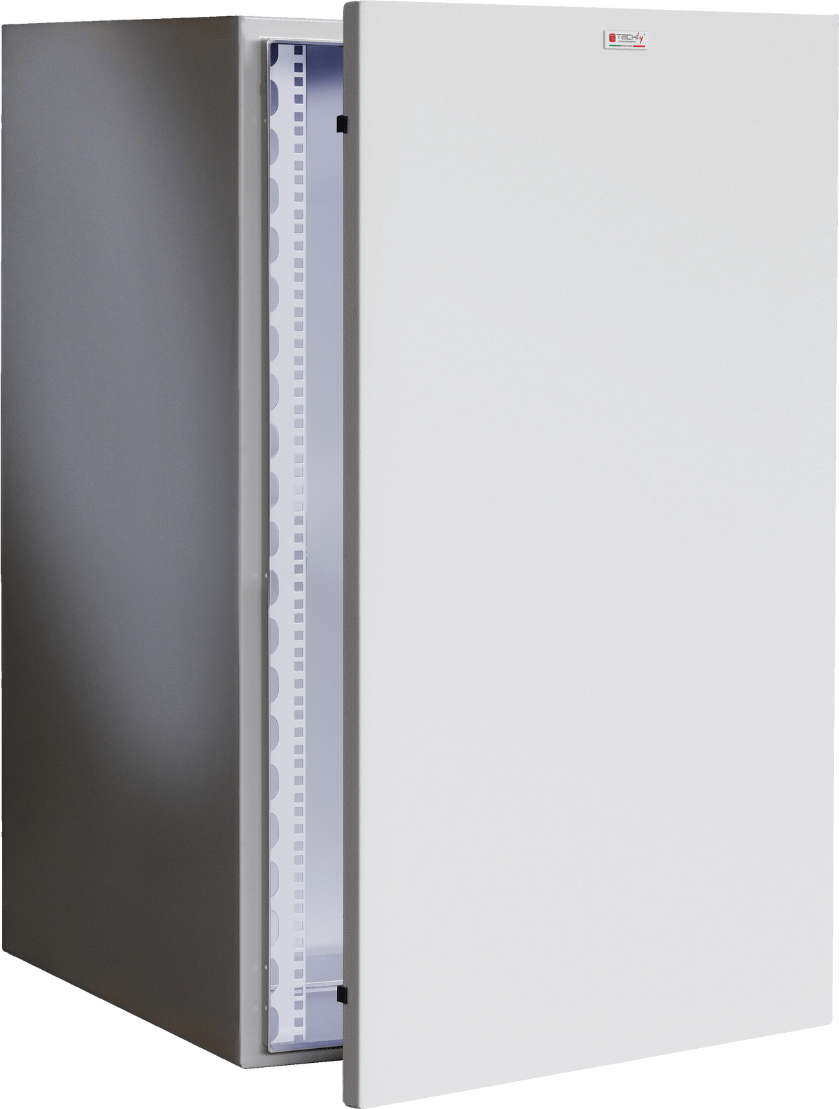 Armadio Rack 19" a muro 17U grigio IP65 porta cieca prof. 400 mm