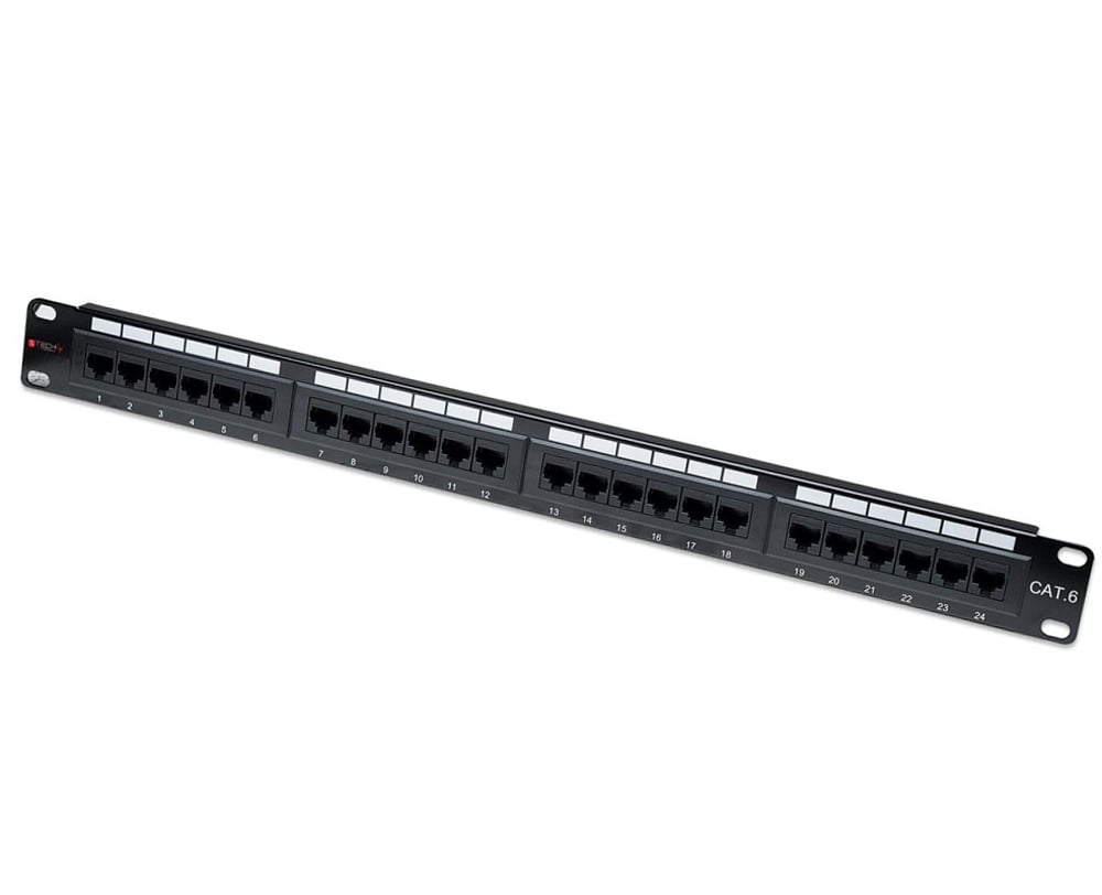 Pannello Patch UTP 24 Posti RJ45 Cat.6 Techly