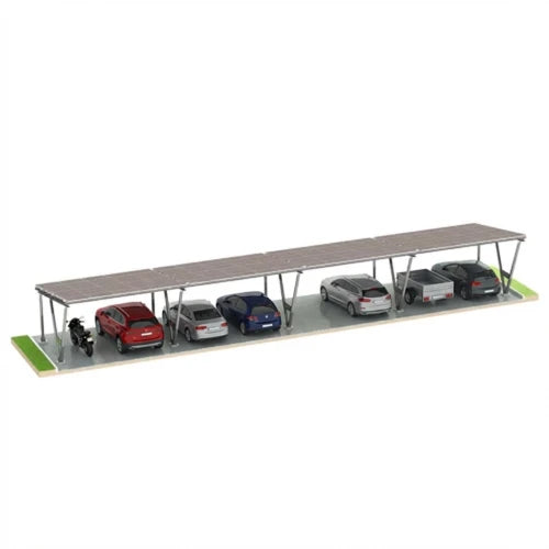 Pensilina fotovoltaica Synerga VICA GPV-105-08 per 8 veicoli 4x2