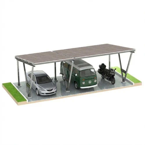 Pensilina fotovoltaica Synerga VICA GPV-105-09 per 3 veicoli 2+1