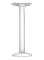 Hikvision DS-1271ZJ-140-DM45 - Supporto pendente