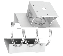 Hikvision DS-2903ZJ - Supporto in acciaio inossidabile bianco per palo orizzontale