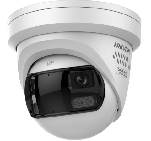 Hikvision DS-2CD2343G2P-LISU/SRB(180°) - PANORAMICA TURRET ACUSENSE H.265+ 12MP LIVE GUARD