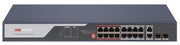Hikvision DS-3E0318P-E - 10/100 POE METALLICO + 2 GIGABIT COMBO