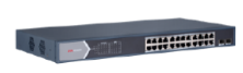 Hikvision DS-3E0526P-E/M - SWITCH GIGABIT UNMANAGED 24 PORTE POE ECONOMIC
