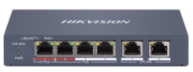 Hikvision DS-3E1106HP-EI - SWITCH SMART MANAGED 4 PORTE POE + UPLINK