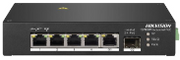 Hikvision DS-3T0306HP - INDUSTRIALE 10/100 HI-POE DIN + UPLINK GIGABIT SFP UNMANAGED