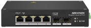 Hikvision DS-3T0506HP - INDUSTRIALE GIGABIT HI-POE DIN + UPLINK GIGABIT SFP UNMANAGED