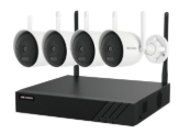 Hikvision DS-J142I/NK844WBH-1T - KIT WI-FI  COMPOSTO DA N.4 TELECAMERE 4MP BULLET + N.1 NVR 4 CANALI + 1x HDD 1TB VIDEO