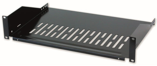 Mensola per Rack 19'' 400 mm 2U Nera 2 punti