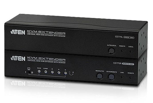 Extender KVM USB VGA Dual View con Deskew 300m CE775