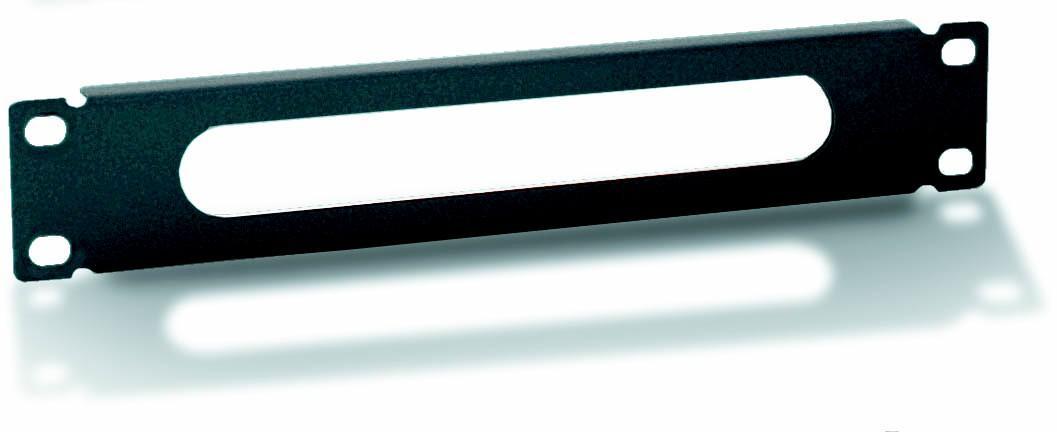 Pannello passacavo 10" 1U Nero