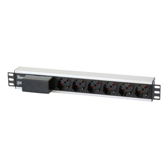 Multipresa 6 Posti da Rack 19" con Magnetotermico Spina Italiana Cavo 3 metri 1U