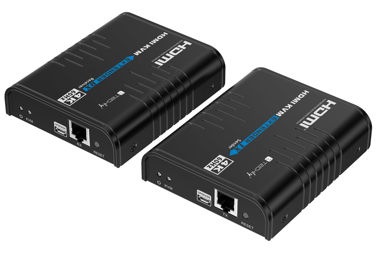 KVM HDMI 4K@60Hz Extender Cavo Cat.5/6 Nero