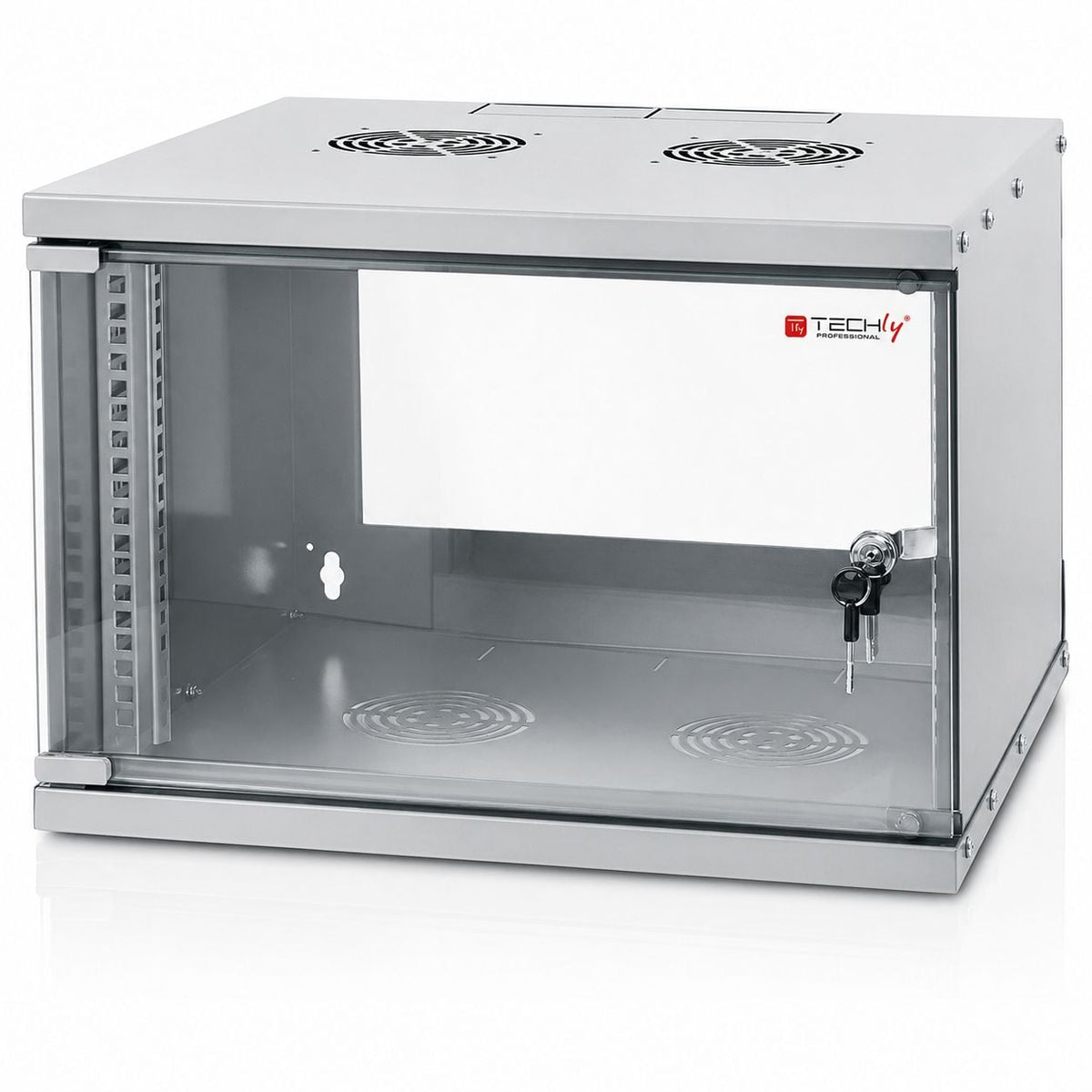 Armadio Rack 19" a Muro 6U prof. 320 Grigio Assemblato