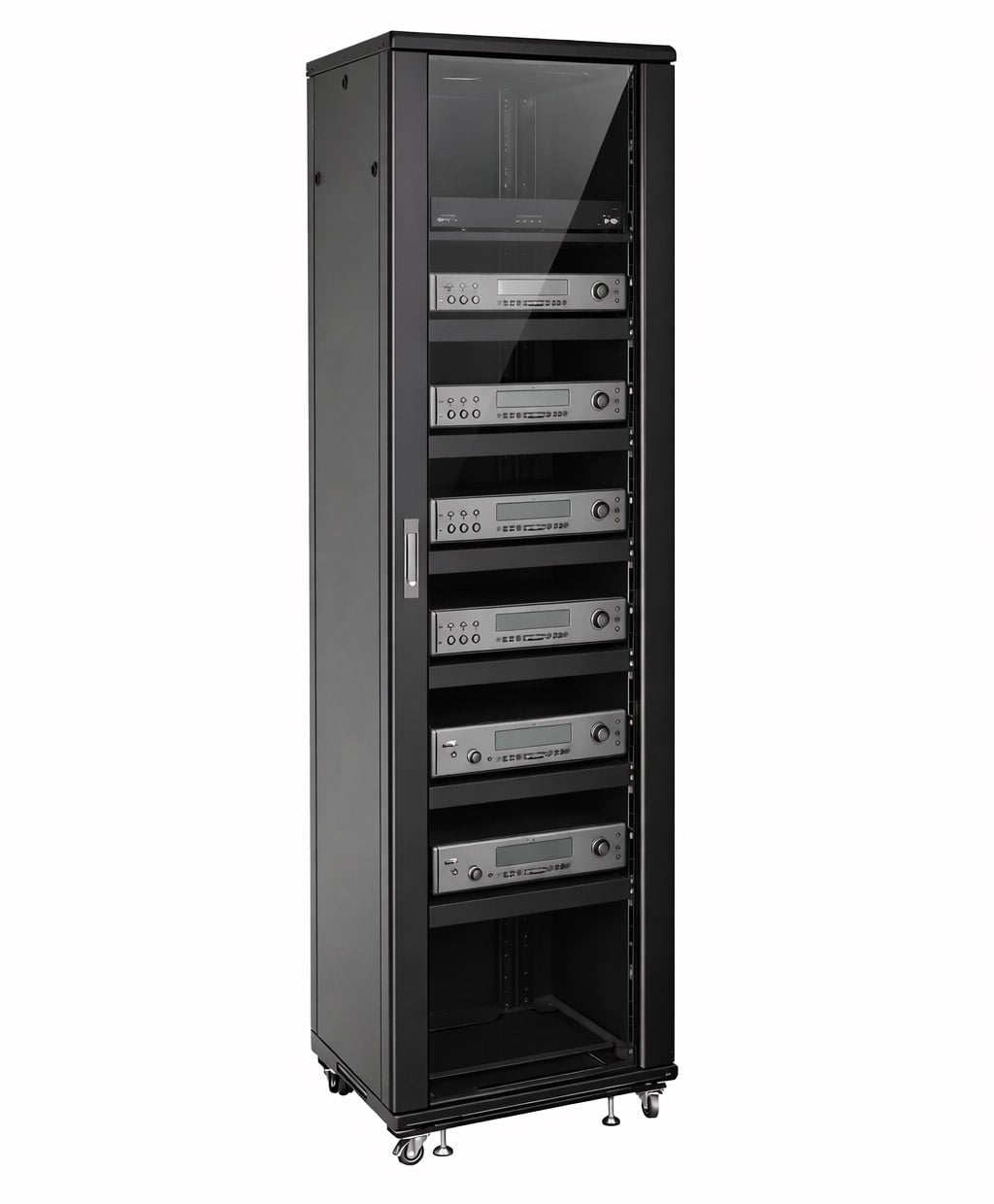 Armadio Rack 19" 600x600 44U per Audio Video Nero