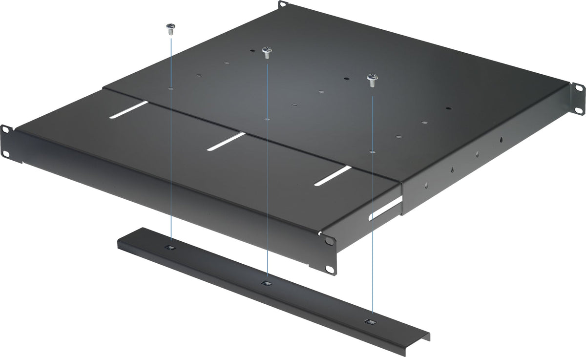 Mensola estensibile per Rack 19" 1U Nero 4 punti