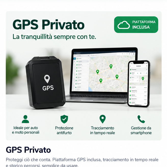 GPS Privato Powernet con piattaforma di localizzazione veicolo