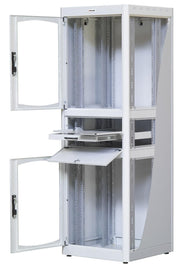 Armadio Rack 19" 600x600 38U con Ripiano Tastiera Grigio INTELLINET