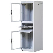 Armadio Rack 19" 600x800 38U con Ripiano Tastiera Grigio INTELLINET
