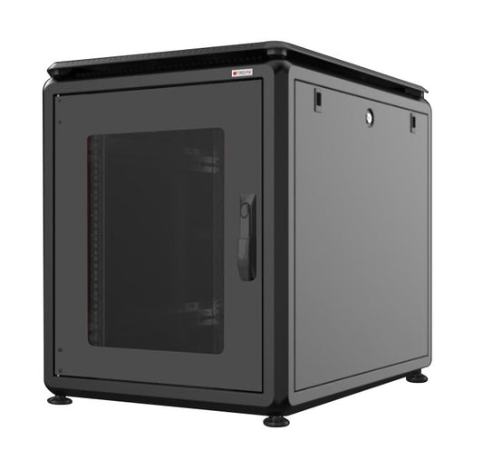 Armadio Rack 19" 600x800 12 Unità Nero da sotto-scrivania serie Evolution TECHLY PROFESSIONAL